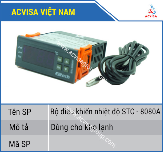 Bộ điều khiển nhiệt độ STC-8080A